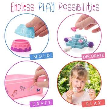 Kipipol Unicorn Sensory Bin - Enchanting Sand Art Kit