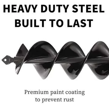 TCBWFY Garden Auger Drill Bit 3x16.5in for Efficient Planting