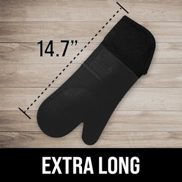 Extra Long Silicone Oven Mitts for Ultimate Protection