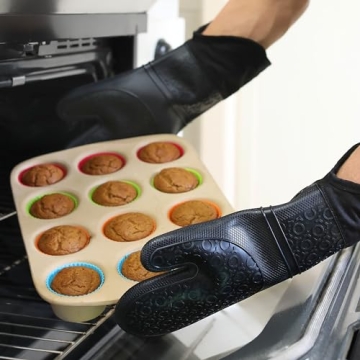 Extra Long Silicone Oven Mitts for Ultimate Protection