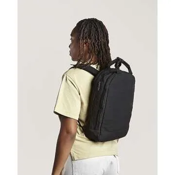 Day Owl Unisex Recycled Backpack Pro Slim 14", Laptop Nocturnal Black