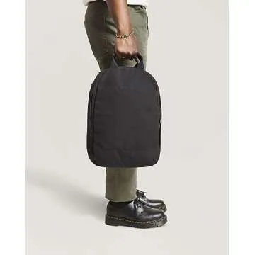 Day Owl Unisex Recycled Backpack Pro Slim 14", Laptop Nocturnal Black