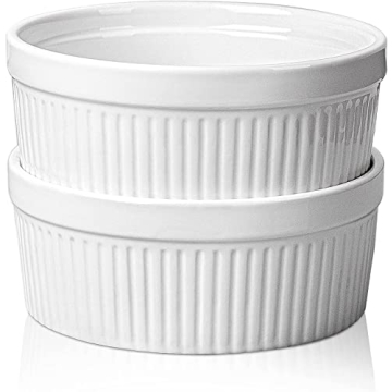 Delling Large Ramekins 32 Oz - Versatile and Stylish Oven Safe Bowls for Baking, Pot Pies, and More
