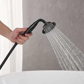 Wowkk Freestanding Bathtub Faucet with Hand Shower
