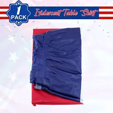4th of July Plastic Table Skirts for Patriotic Events