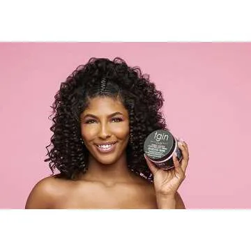 tgin Rose Water Defining Styling Gel for Curly, Coily and Wavy Hair, Reduce Frizz, Light Hold, Moisturizes and Defines Curls, 13 oz