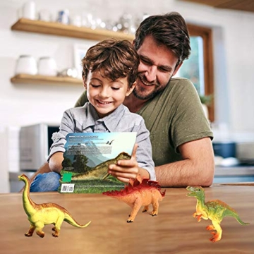 OleFun Dinosaur Toys Set & Sound Book for Kids