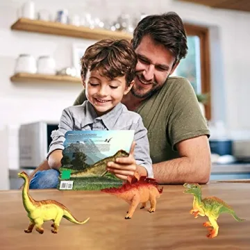OleFun Dinosaur Toys Set & Sound Book for Kids