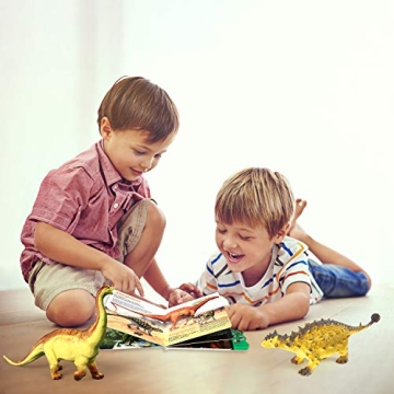 OleFun Dinosaur Toys Set & Sound Book for Kids
