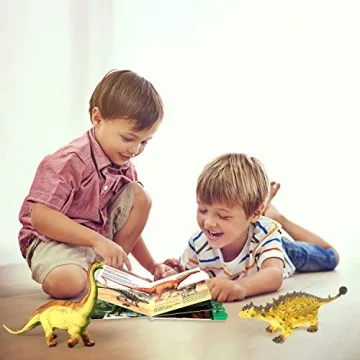 OleFun Dinosaur Toys Set & Sound Book for Kids