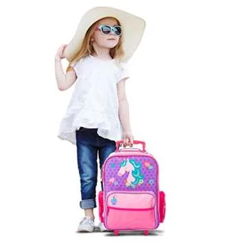 Stephen Joseph Kids Unicorn Rolling Luggage for Travel