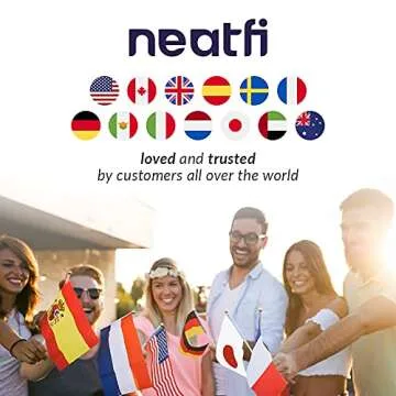 Neatfi Elite HD XL Task Lamp, 1360 Lumens, 84PCS SMD LED, 6500K, Non-Polar Dimming, Desk Light for Home, Office, and Study Room (Non-CCT with Clamp, Black, 22 Inches)