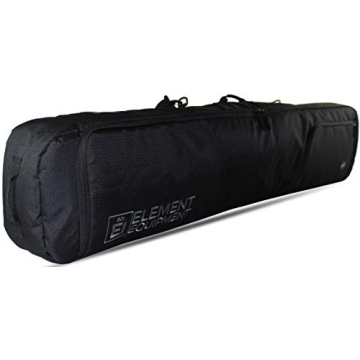 Element Equipment Deluxe Padded Snowboard Bag - Premium High End Travel Bag Black Ripstop 157