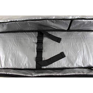 Element Equipment Deluxe Padded Snowboard Bag - Premium High End Travel Bag Black Ripstop 157