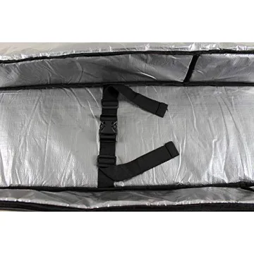 Element Equipment Deluxe Padded Snowboard Bag - Premium High End Travel Bag Black Ripstop 157