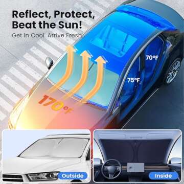 Windshield Sunshade for Toyota Camry 2018-2024 - Ultimate UV Protection