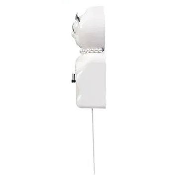Charming White Lady Kit-Cat Klock for Home Decor