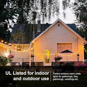 Banord 51FT Outdoor String Lights for Year-Round Ambiance