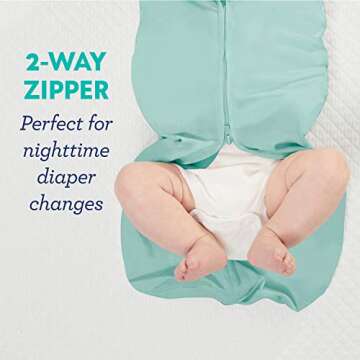 SwaddleMe Pod – Size Newborn, 0-2 Months, 2-Pack (Dino Trucks) No Wrap Zip-Up Newborn Swaddle Creates a Cozy Feeling for Baby and Helps Prevent Startle Reflex
