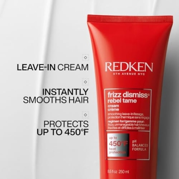 Redken Frizz Dismiss Rebel Tame Leave-In Cream, Anti-Frizz & Heat Protection 450°F