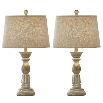 Oneach 21'' Farmhouse Ceramic Table Lamp Set - Stylish & Affordable