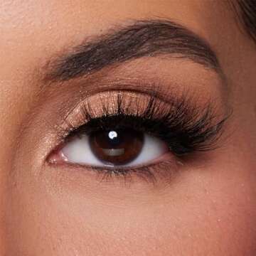 Lilly Lashes Miami Flare 3D Mink Lashes, Mink Eyelashes, The Original Lilly Lash For Wispy & Natural Look, Reusable Eyelashes up to 25x, Fluffy Lashes, Strip Lashes, Lash Glue not Included