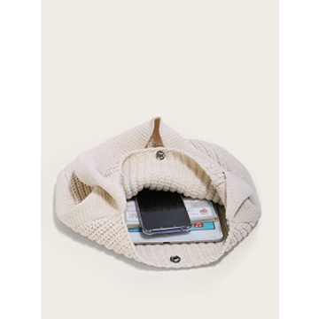 ENBEI Women's Handcrafted Crochet Tote Bag - Stylish & Eco-Friendly