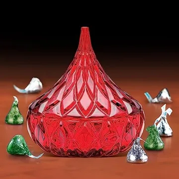 Godinger Candy Dish - Elegant Red Chocolate Bowl