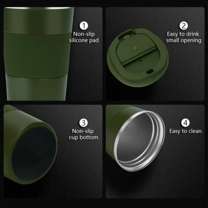 12oz MOMSIV Insulated Coffee Cup Travel Mug