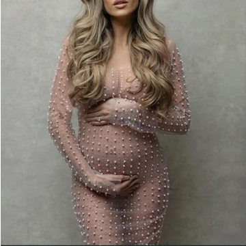 Willow Dance Sheer Mesh Rhinestone Cover-Up Beach Dress