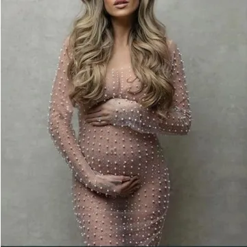 Willow Dance Sheer Mesh Rhinestone Cover-Up Beach Dress