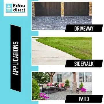 EDOU Floor Pressure Washer Attachment - 24 Inch Surface Washer for Pressure Washer Concrete Cleaner - Heavy Duty 4500 PSI Max with Wheels - Dual Handle Design and Quick Connect Kit Included