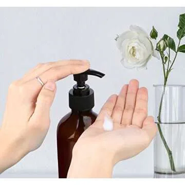 Plastic Soap Dispenser, Yebeauty Pump Bottle 10oz/300ml Empty Refillable Lotion Pump Dispenser Shampoo Bottles Containers with Pump Multipurpose for Cosmetic Kitchen Bathroom, 2-Pack Brown