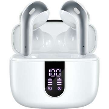 TAGRY Wireless Earbuds with 60H Playback & Waterproof