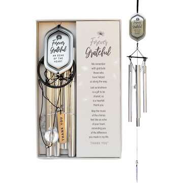 Forever Grateful Engraved Wind Chime Gift