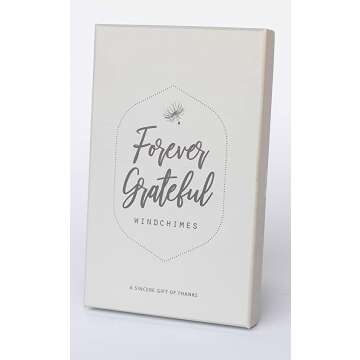 Forever Grateful Engraved Wind Chime Gift