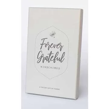Forever Grateful Engraved Wind Chime Gift