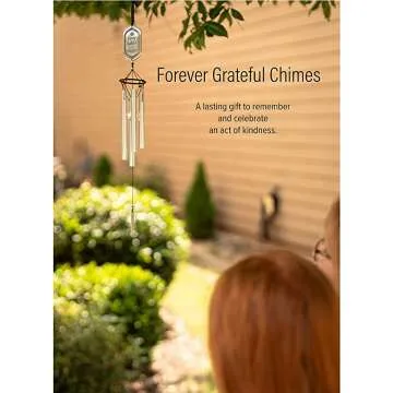 Forever Grateful Engraved Wind Chime Gift