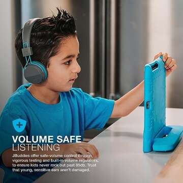 JLab JBuddies Wireless Kids Headphones - Safe & Comfortable