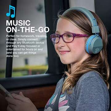 JLab JBuddies Wireless Kids Headphones - Safe & Comfortable