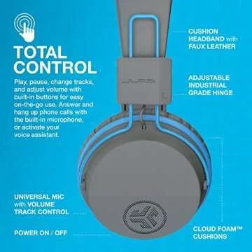 JLab JBuddies Wireless Kids Headphones - Safe & Comfortable