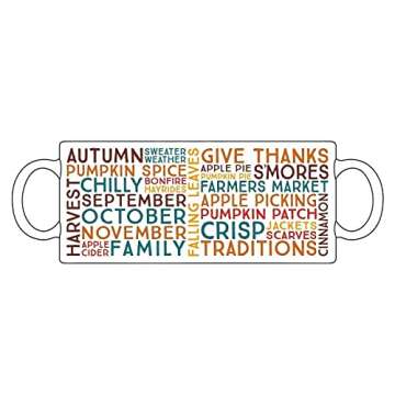 Fall Autumn Season Coffee Mug, Gift for Fall Lover, Thanksgiving Pumpkin Spice Sweater Weather Cup (11oz)