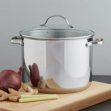 Amazon Basics 8-Quart Stainless Steel Stock Pot with Lid