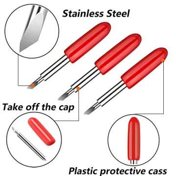 Elefama 40PCS Blades for Cricut Explore Air 2 / Air 3 / Make3 / Maker/Explore 3 Premium Fine Point B...