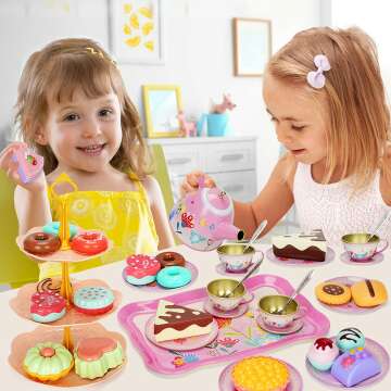 KMUYSL Girls Tea Party Set - 43 Pretend Play Toys