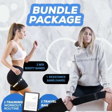Koala Bands | Booty Blood Flow Restriction Bands for Women with Training Guide for Legs, Glutes, Occ...