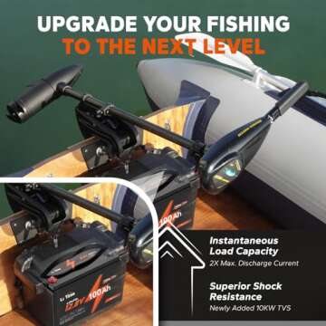 LiTime 12V 100Ah TM Low-Temp Protection LiFePO4 Battery Built-in 100A BMS, Group 31 Deep Cycle, Lithium Iron Phosphate Battery Perfect for Trolling Motors, Yacht, Marine, Boat, RV, Home Energy