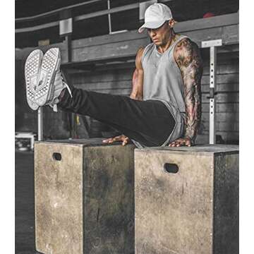 COOFANDY Men's 3 Pack Quick Dry Workout Tank Top Gym Muscle Tee Fitness Bodybuilding Sleeveless T Sh...