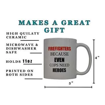 Funny Firefighter Coffee Mug Unique Gift Idea for Heroes