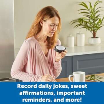 Learning Resources Message Maker Recordable Button, Social Emotional Learning Toys, Kids Easter Bask...